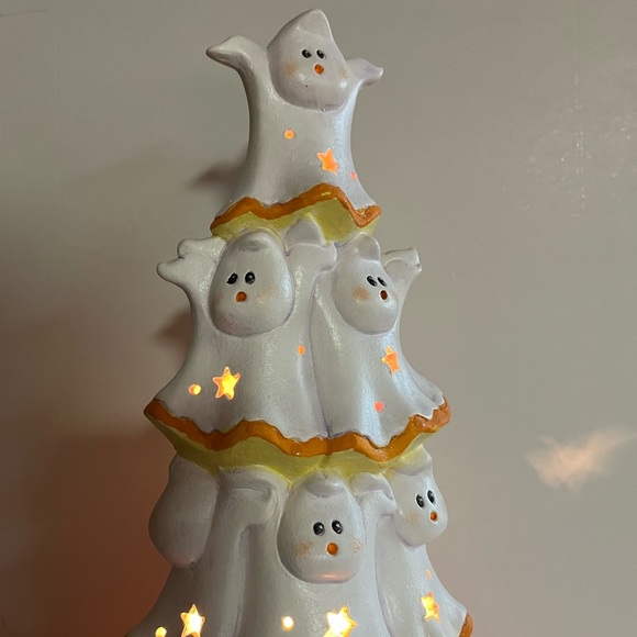 Ceramic marshmallow ghost stack - Picture 5 of 10